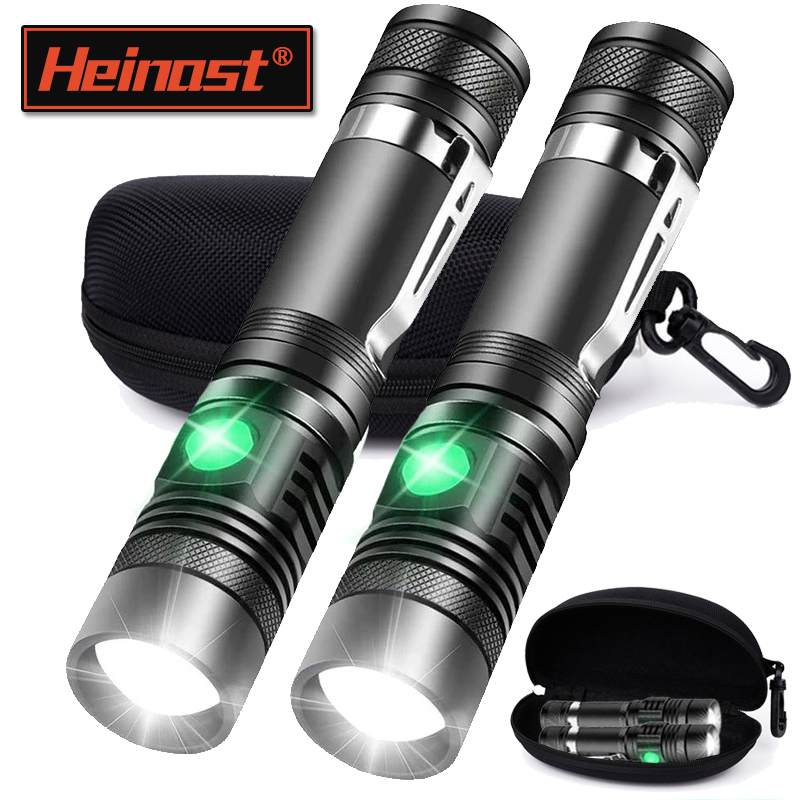 Headlamp - Rechargeable T6 Handheld Flashlight Use 18650