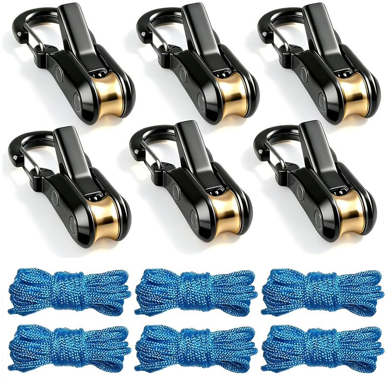 Outdoor Camping Tarp - 8pcs Camping Tent Rope Tightener, Adjustable