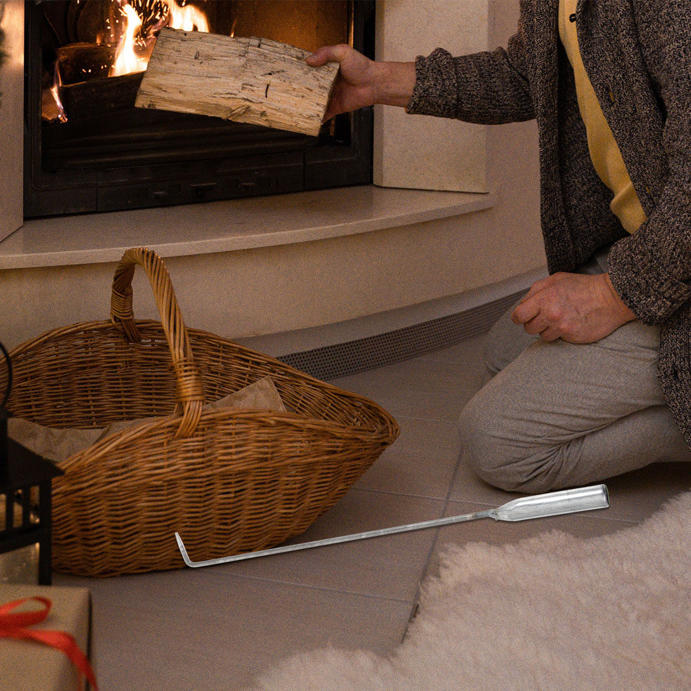 Outdoor Camping Fireplace - Steel Fireplace Poker Coal Hook Fire