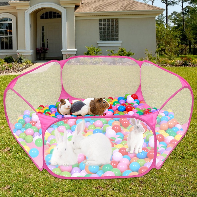 Outdoor Camping Dog Fence - Portable Folding Pet Playpen Tent Breathable