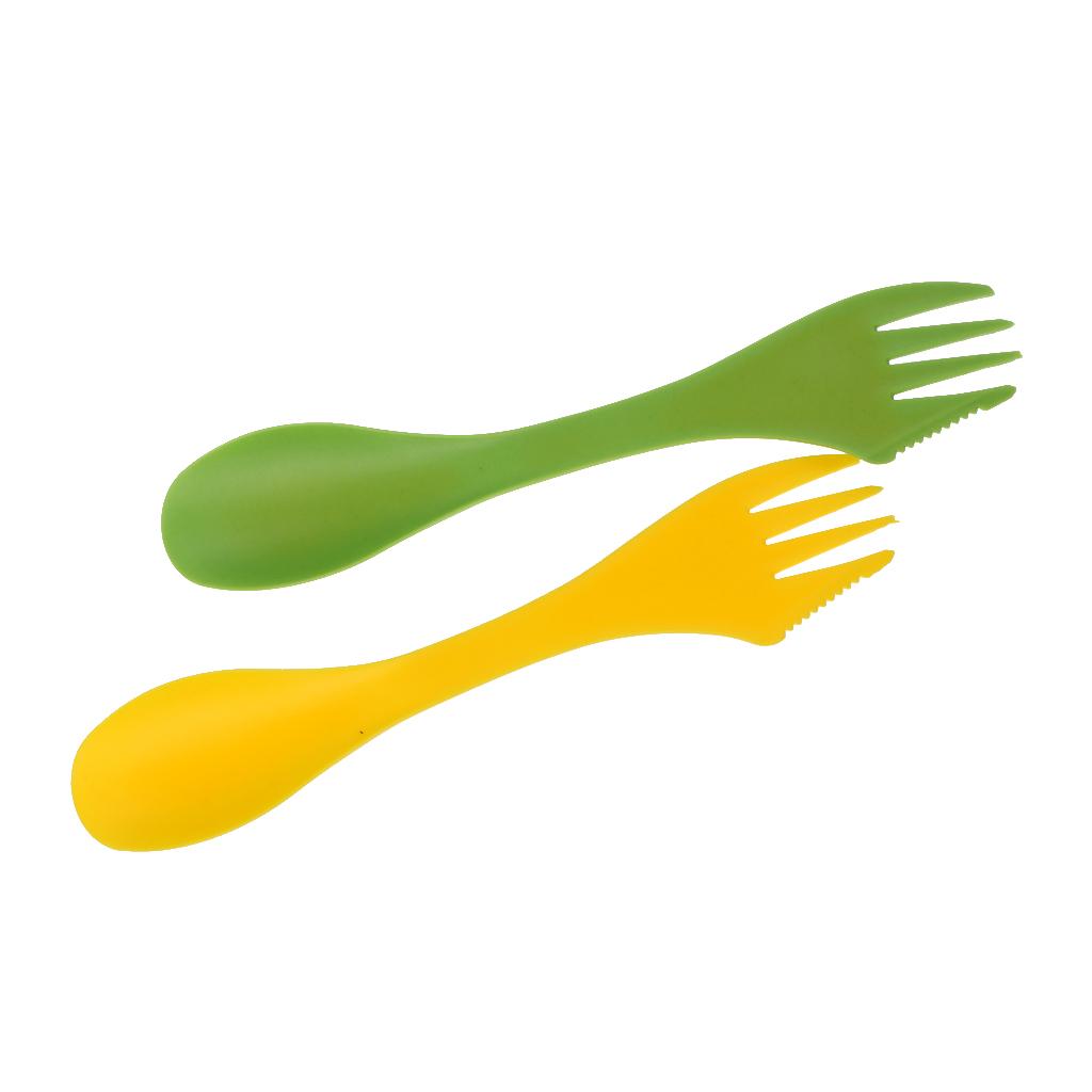 Outdoor Camping World - Multi-functional Camping Spork Fork Cutlery Set