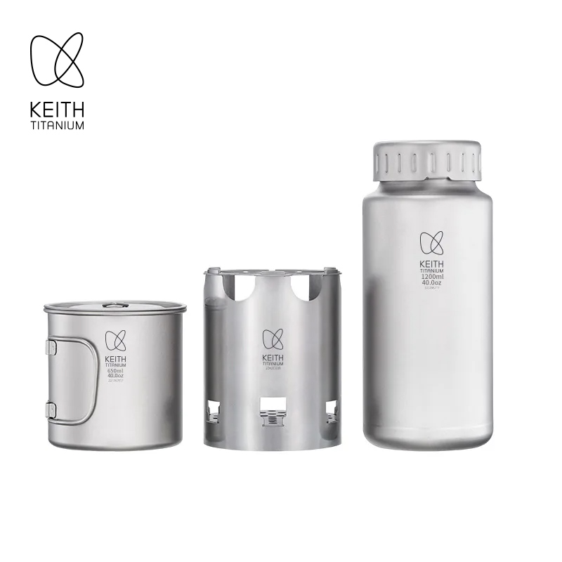 Outdoor Camping World - KEITH Pure Titanium Nesting Camping Set