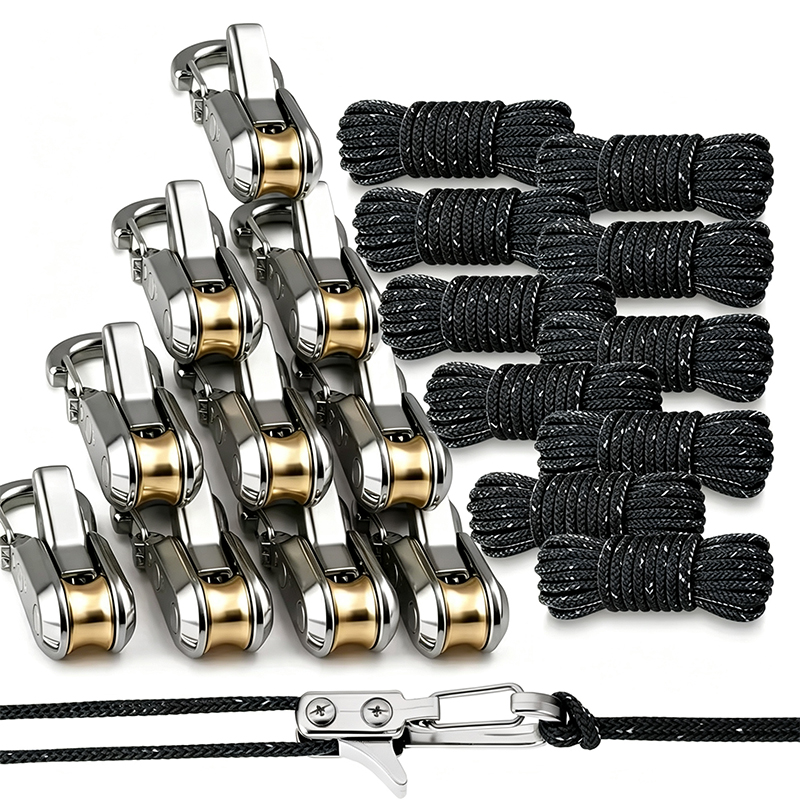 Outdoor Camping Hammock - 3-15PC Rope Tightening Tool, Heavy Duty