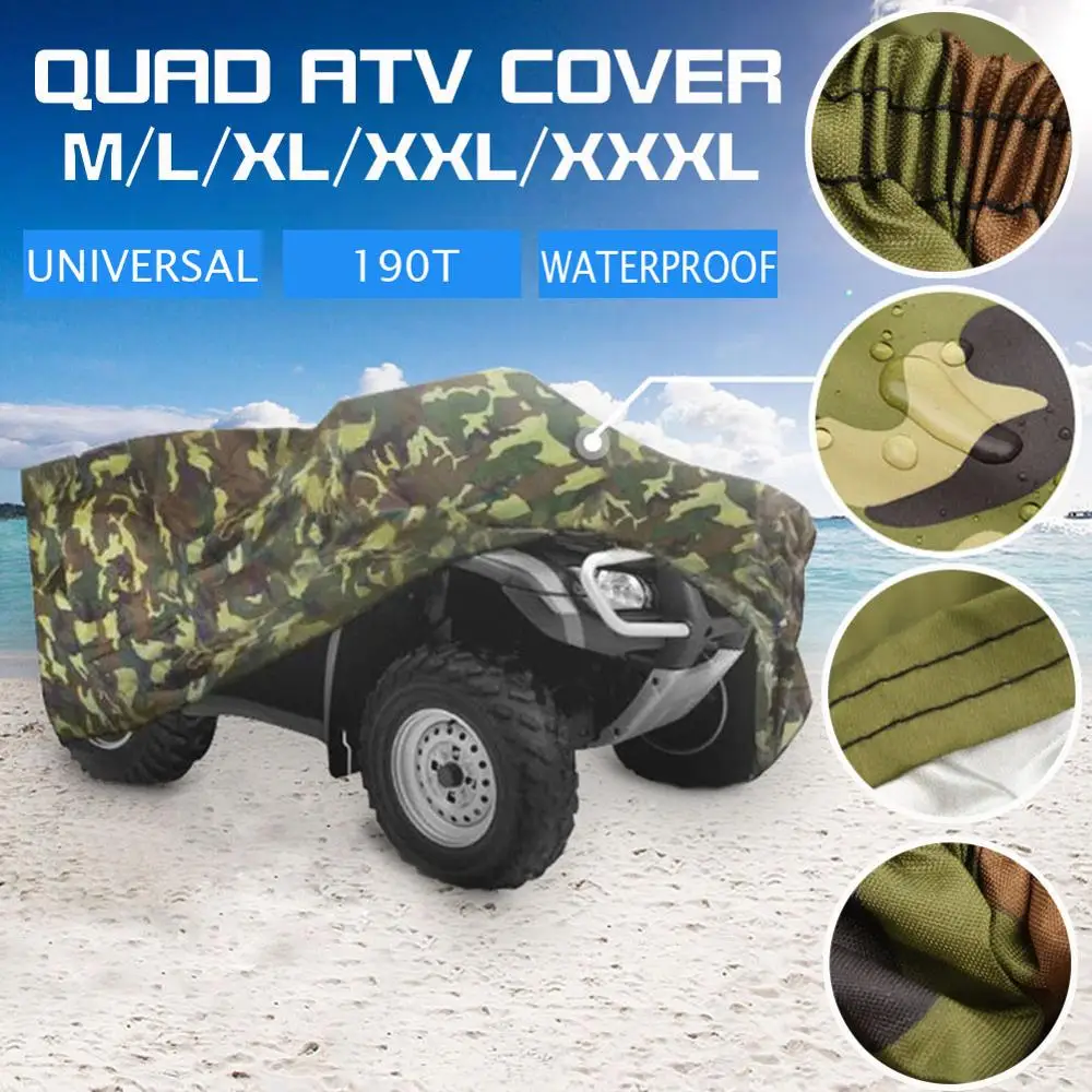 Camping Quad - Waterproof Biker Cover 190T Camouflage Waterproof