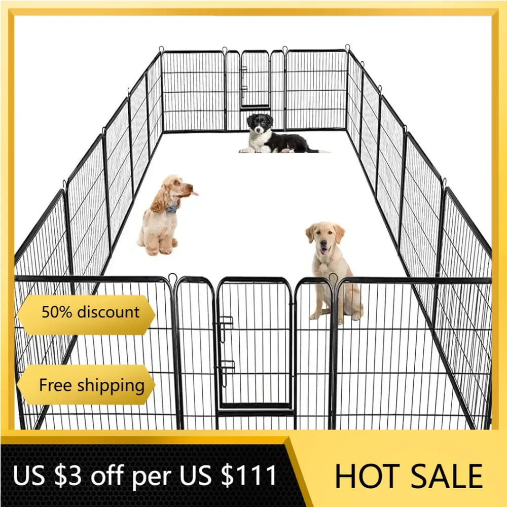 Outdoor Camping Dog Fence - Dog Playpen Pet Dog Fence 40