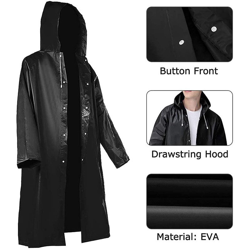 Outdoor Camping Activities For Adults - Eva Unisex Raincoat Rainproof Hoodie Women'S