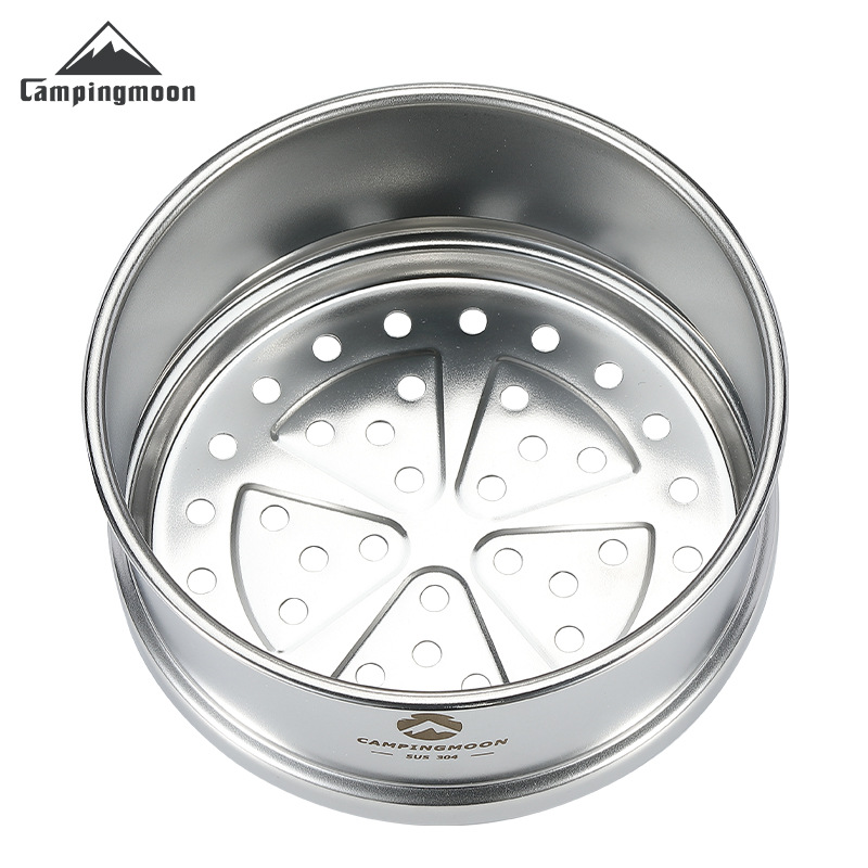 Outdoor Camping Dining Set - CAMPINGMOON 600ml Stainless Steel Portable Camping