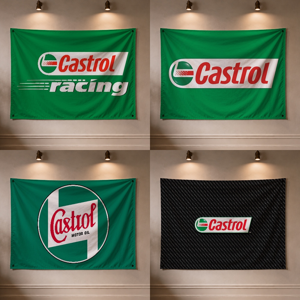 C-Castrol Moto Oil Brand Flag  - Camping Quad recension och pris