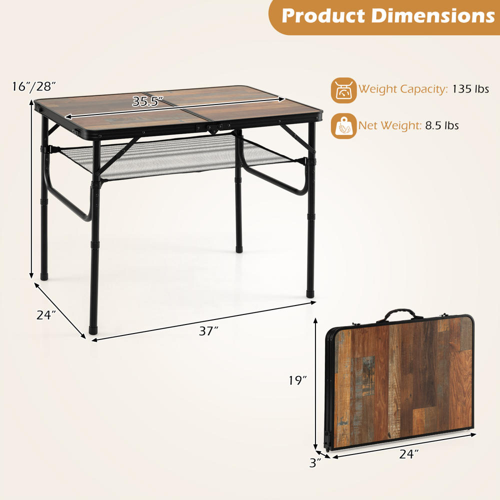 Single Folding Camping Table C - Camp Table Folding recension och pris