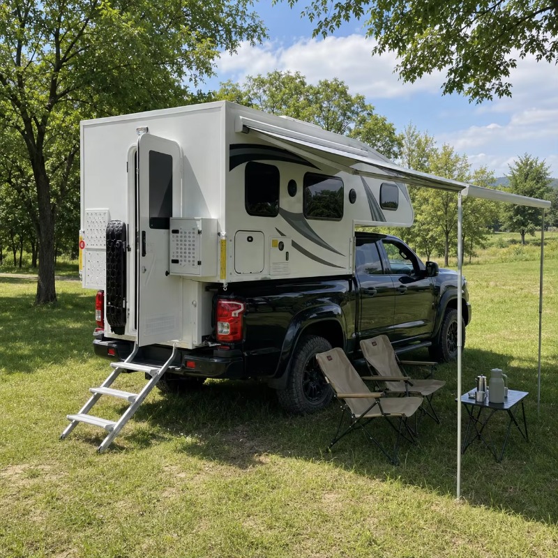 Slide-in 4WD Quad Truck Camper - Camping Quad recension och pris