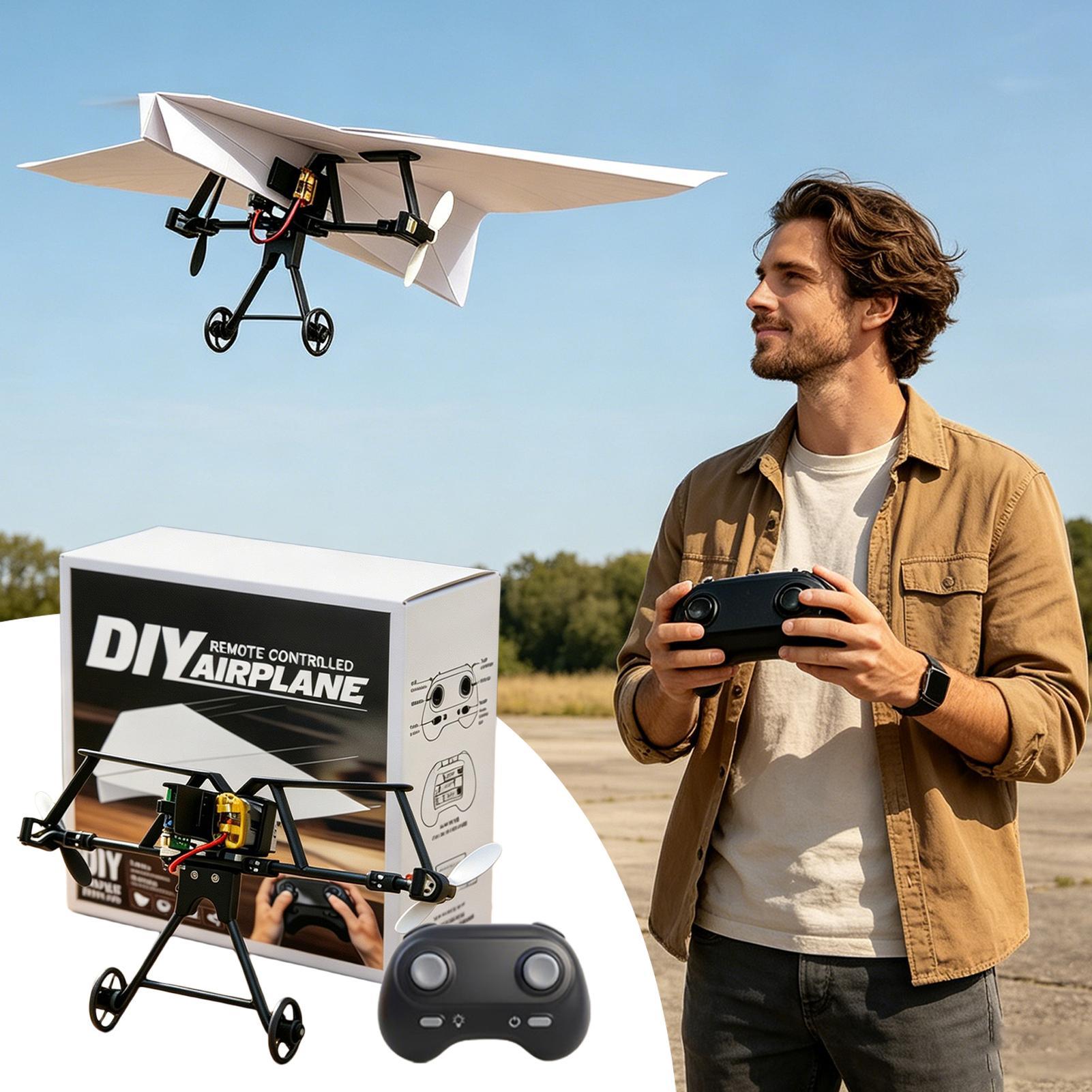 RC Paper Airplane Kit Remote C - Outdoor Camping Toys recension och pris