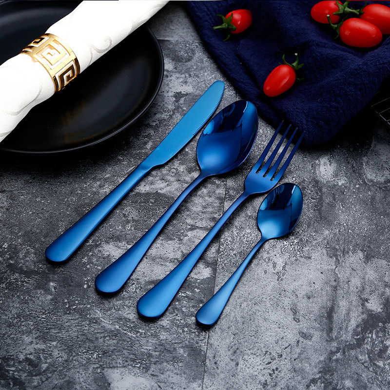 Gold Spoon Knife Set Gold Cutl - Outdoor Camping Dining Set recension och pris