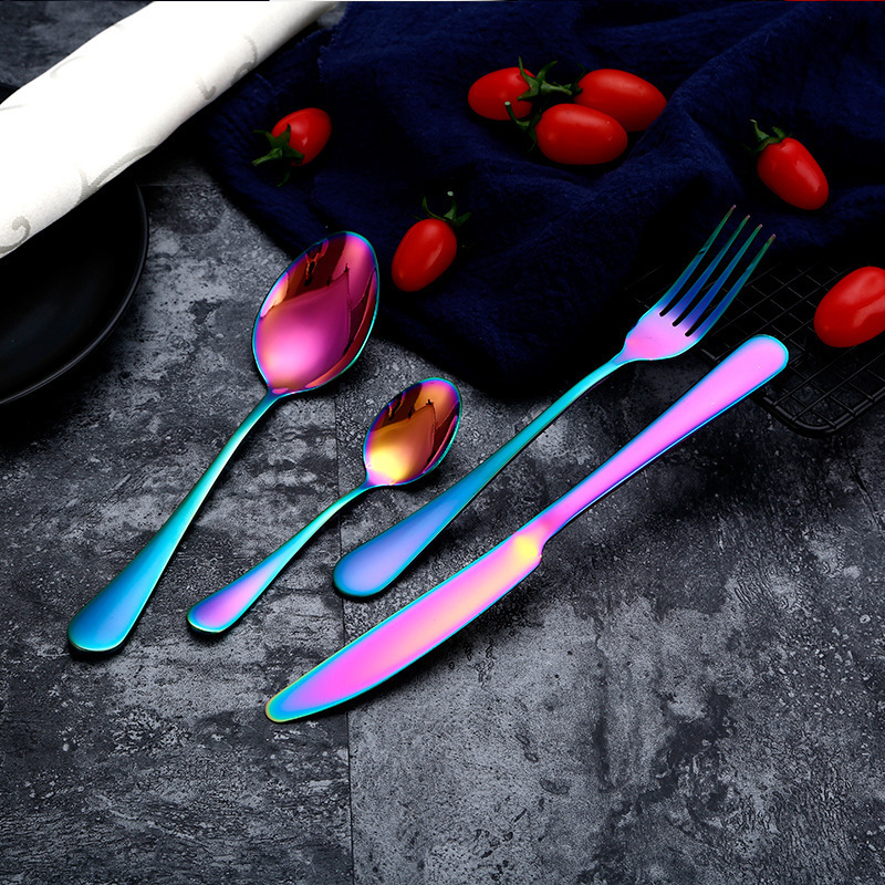 Gold Spoon Knife Set Gold Cutl - Outdoor Camping Dining Set recension och pris