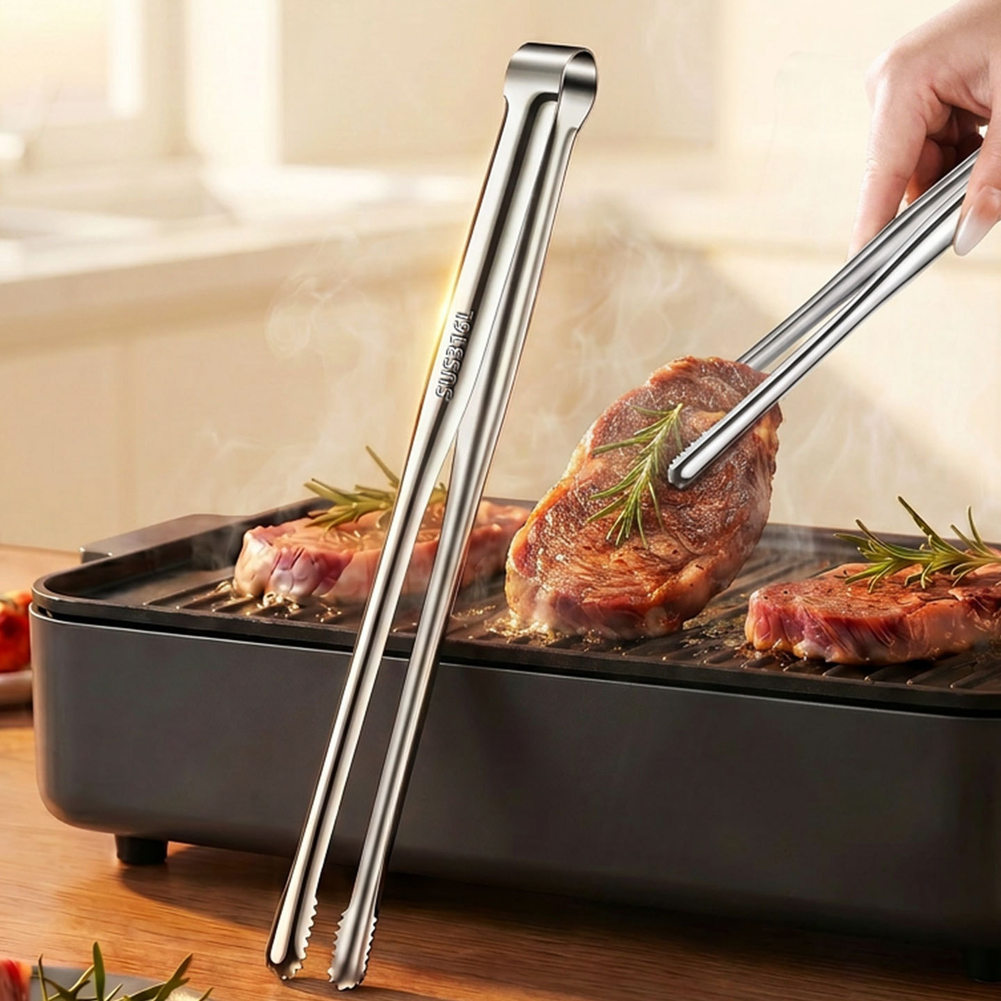Grill Tongs Meat Culinary Nipp - Outdoor Camping World recension och pris