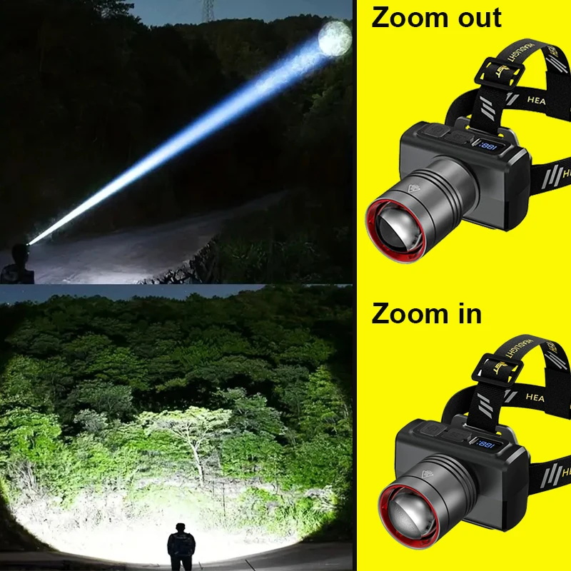 2026 LED digital Rechargeable  - Headlamp recension och pris