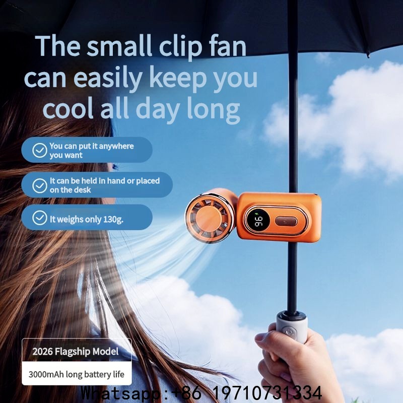 Portable Handheld Fan Mini Cli - Outdoor Camping Umbrella recension och pris