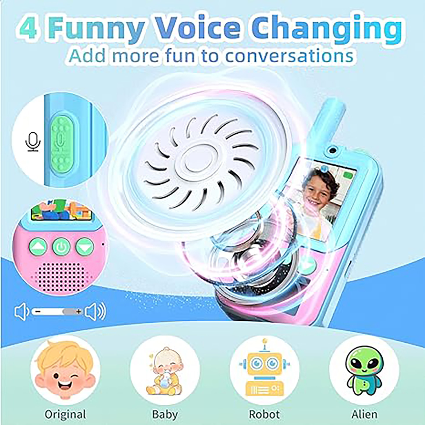 Rechargeable Kids Video Walkie - Outdoor Camping Toys recension och pris