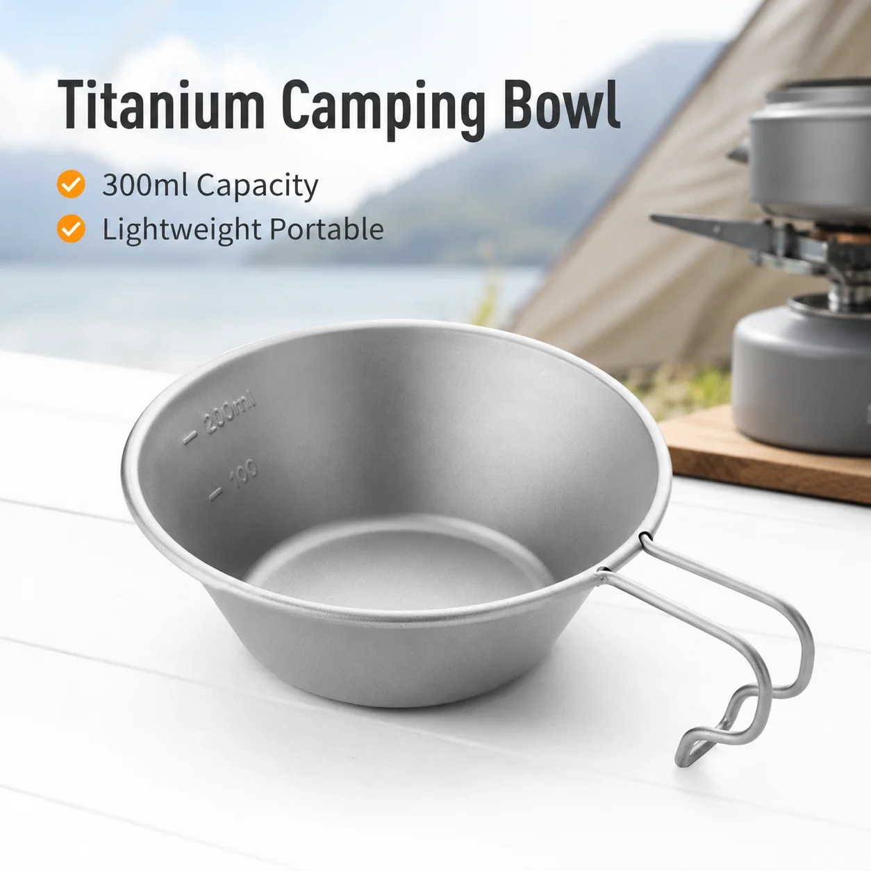 Titanium Sierra Bowl Lightweig - Outdoor Camping Meals recension och pris
