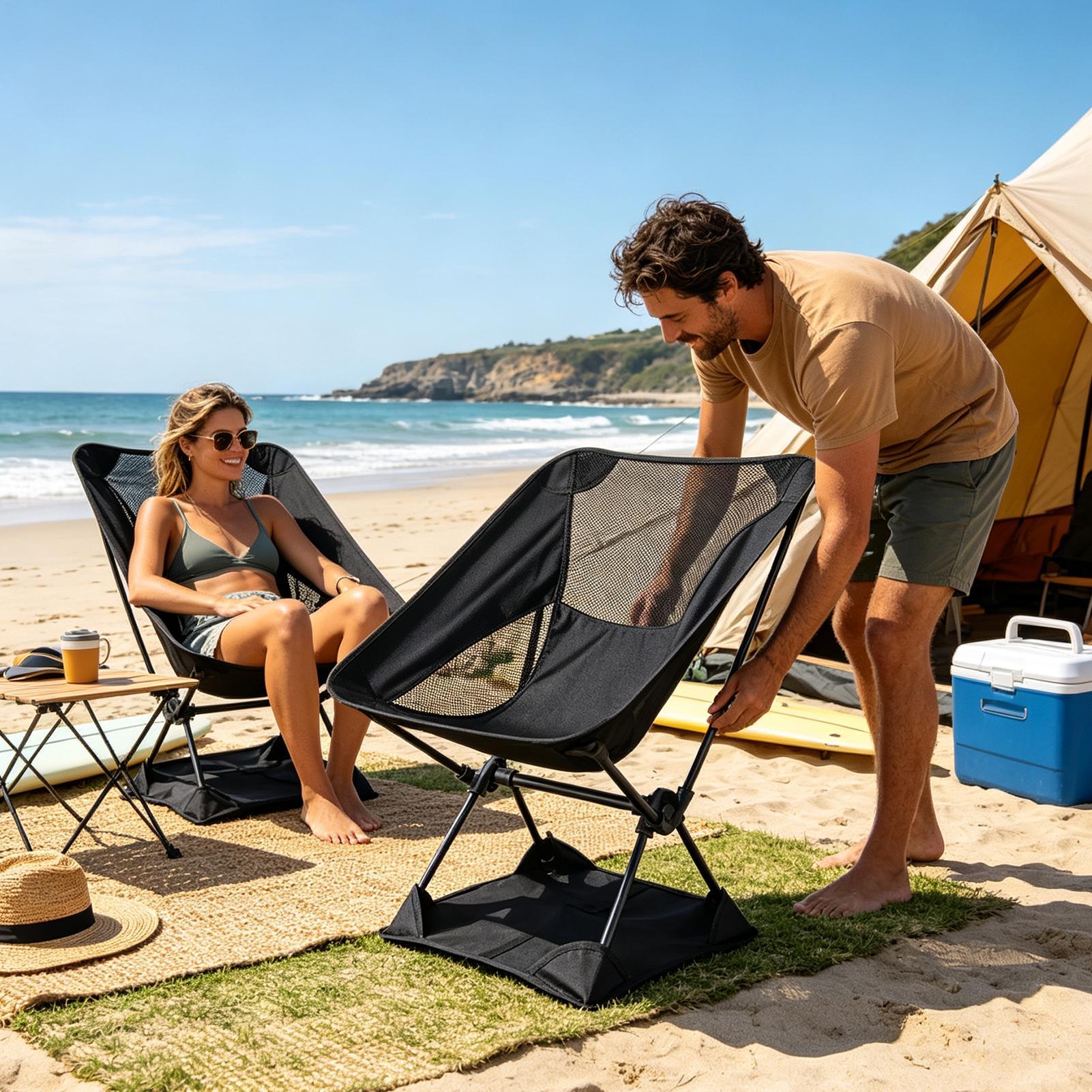Oxford Cloth Anti-Sink Camp Ch - Outdoor Camping Table And Chairs recension och pris