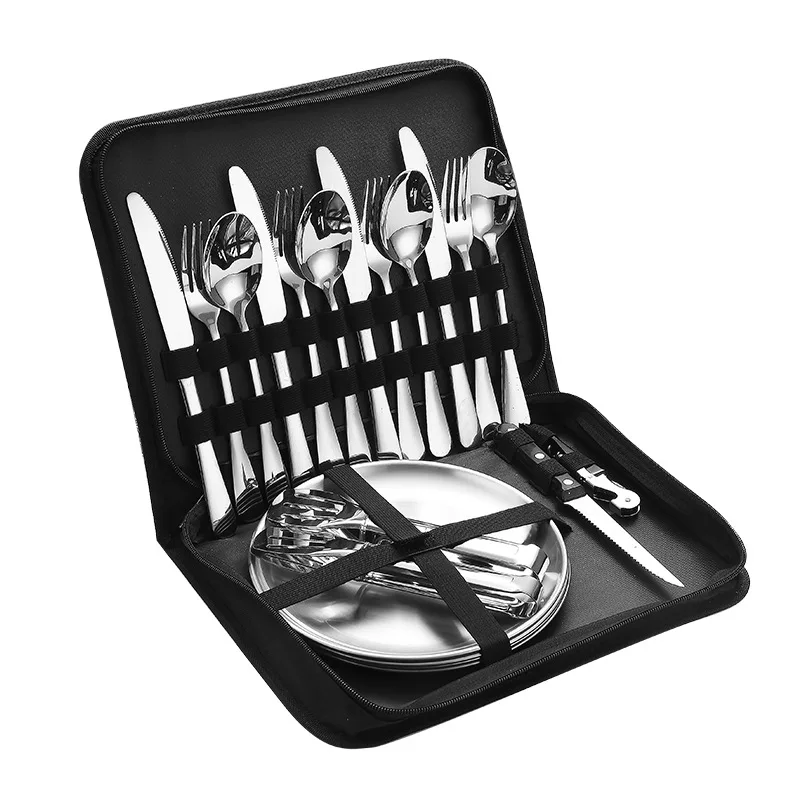 Stainless Steel Portable Table - Outdoor Camping Meals recension och pris