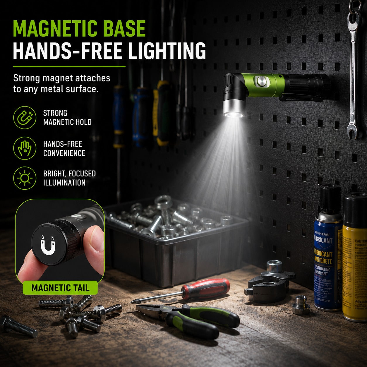 4-In-1 Rechargeable Flashlight - Headlamp recension och pris