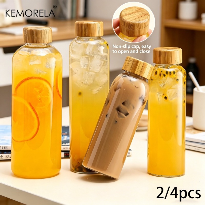 2/4PCS Glass Sports Water Bott - Outdoor Camping Activities For Adults recension och pris