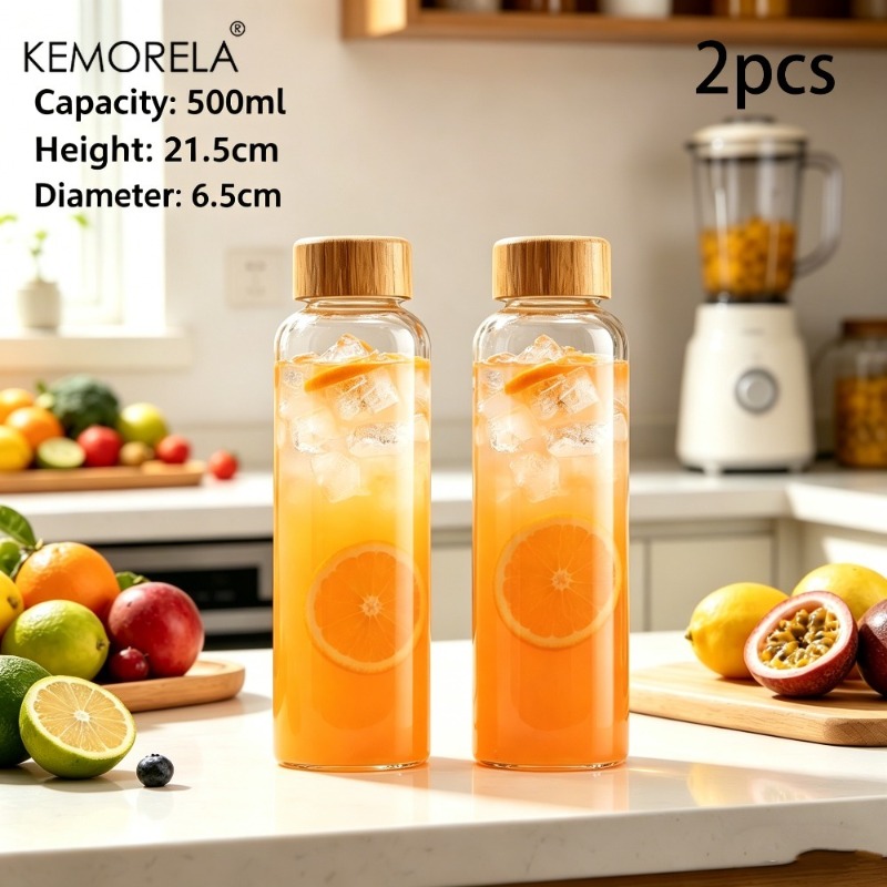 2/4PCS Glass Sports Water Bott - Outdoor Camping Activities For Adults recension och pris