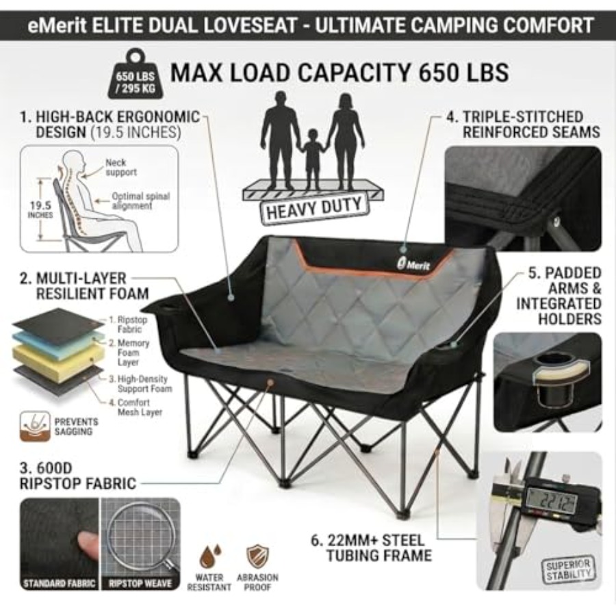 Oversized Fully Padded Camping - Camping Quad recension och pris