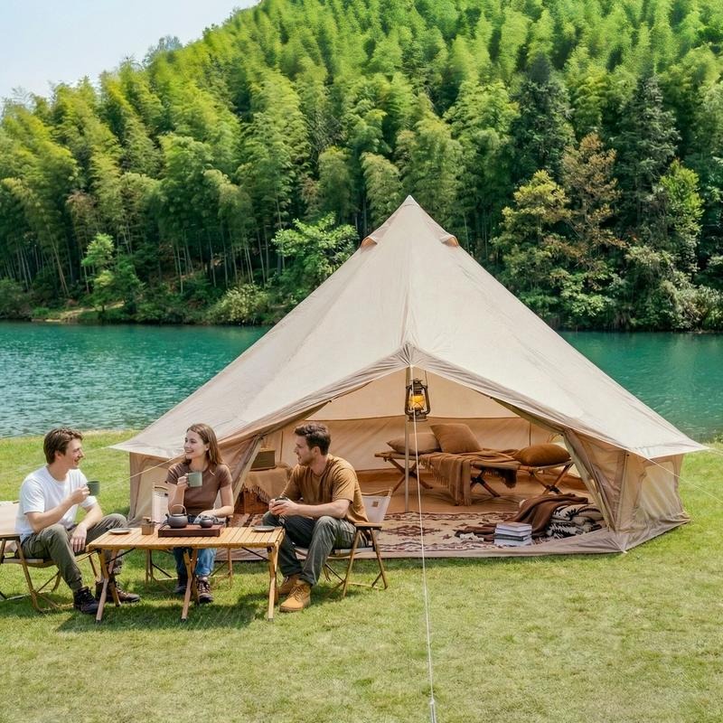 4 Season Bell Tent 16.4FT, Bei - Outdoor Yurt Camping recension och pris
