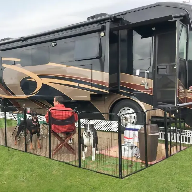 Modern Stainless Steel Pet Fen - Outdoor Camping Dog Fence recension och pris