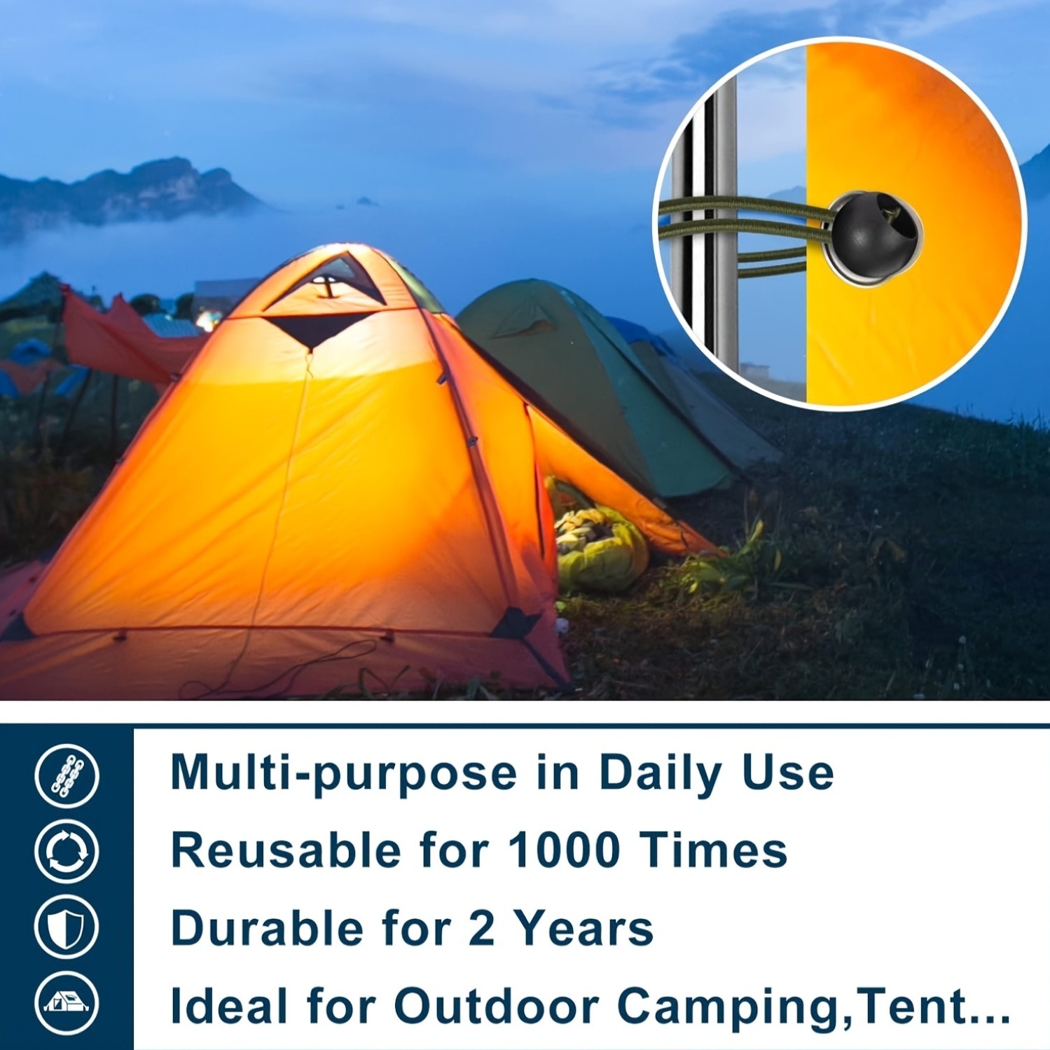 Ball Bungee Cords Heavy Duty E - Outdoor Camping Tarp recension och pris