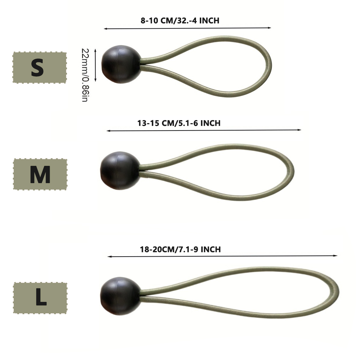 Ball Bungee Cords Heavy Duty E - Outdoor Camping Tarp recension och pris