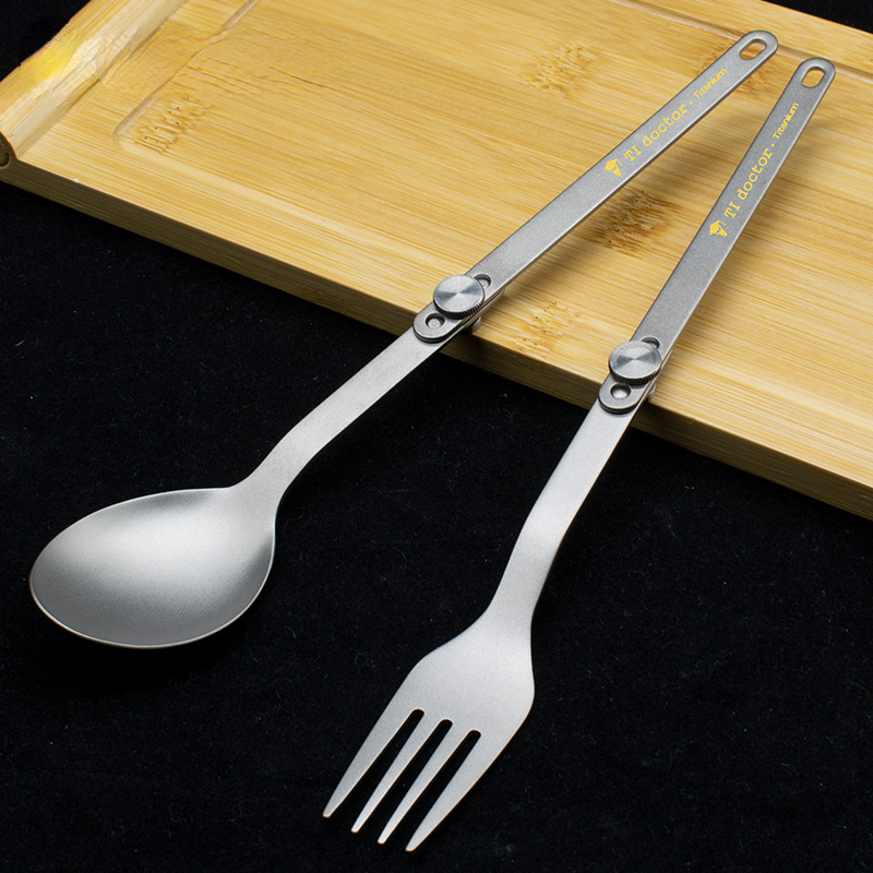 Pure Titanium Cutlery Spoon Fo - Outdoor Camping Uk recension och pris