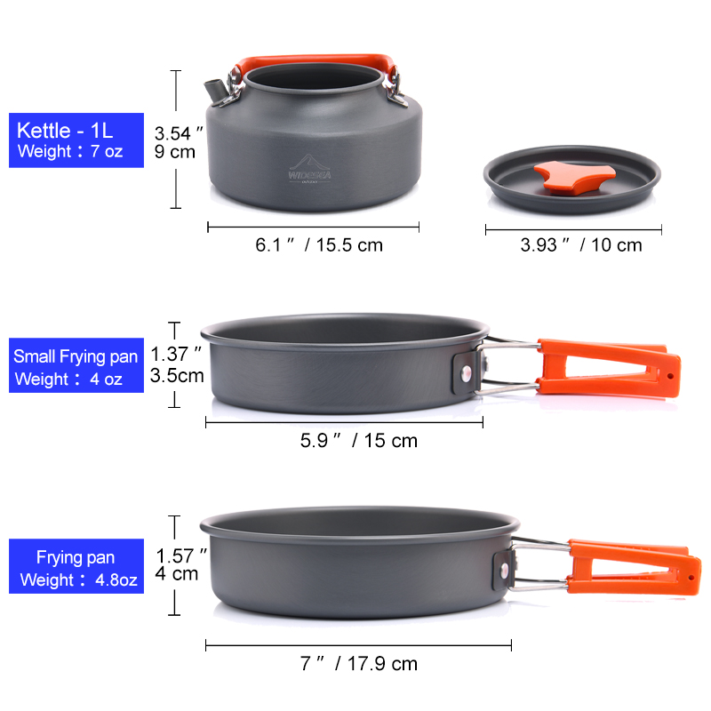 Widesea Camping Outdoor Cookwa - Outdoor Camping Dining Set recension och pris