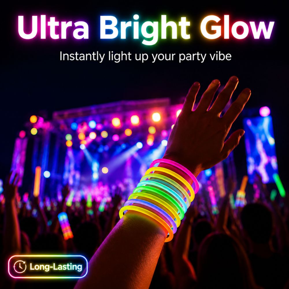 64/121pcs Multi‑Color Random G - Glow Sticks Survival recension och pris