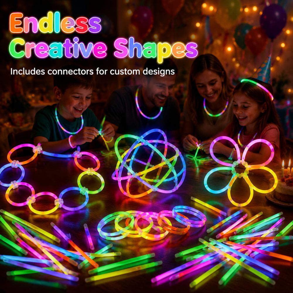 64/121pcs Multi‑Color Random G - Glow Sticks Survival recension och pris