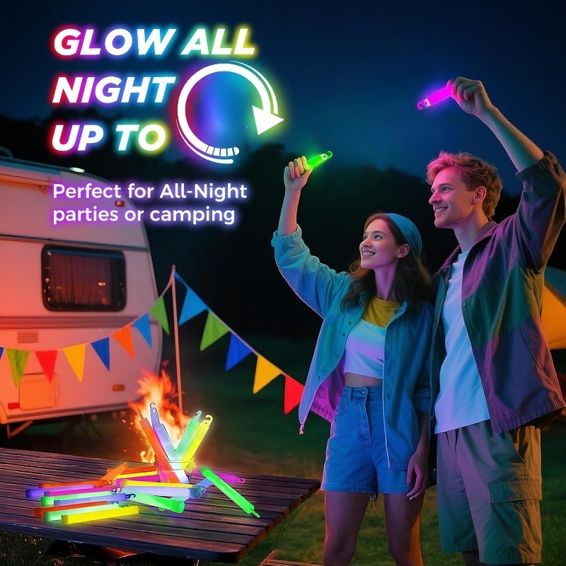 10-50PCS Glow Sticks Bright Lo - Glow Sticks Survival recension och pris
