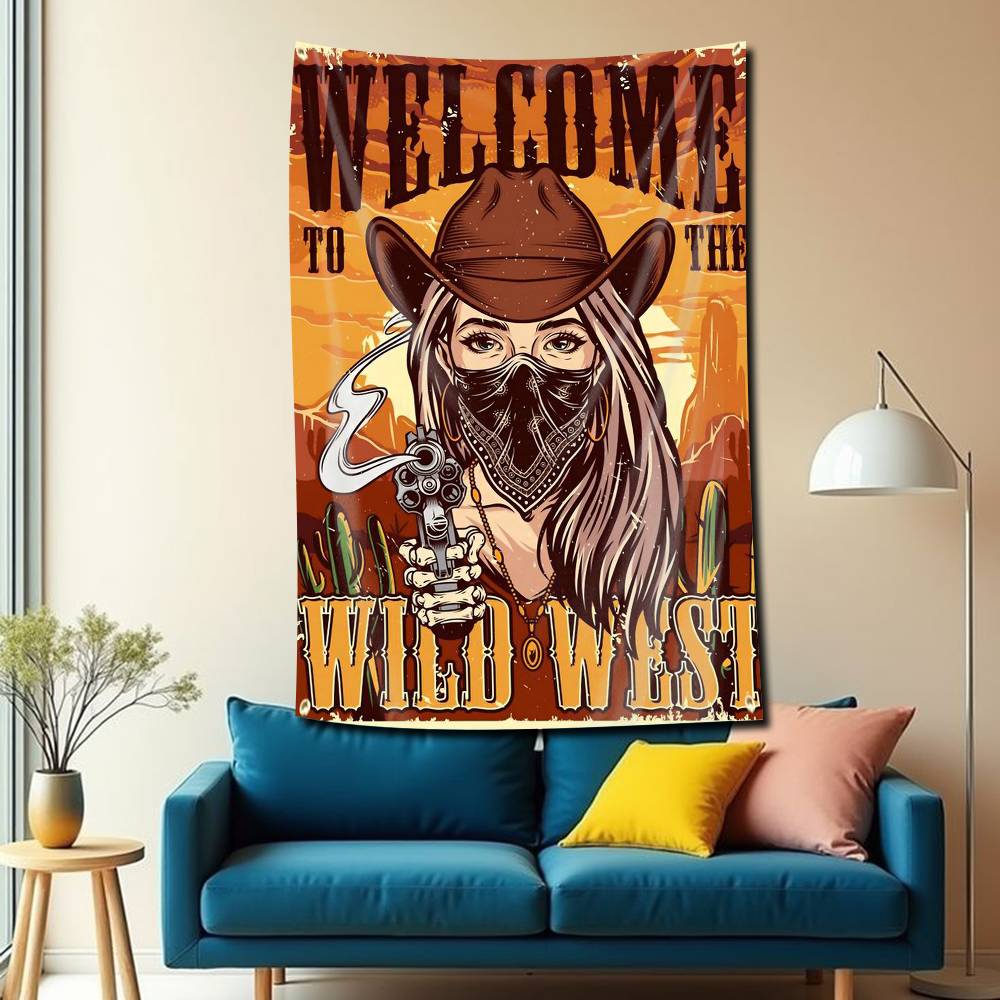 Retro Texas Western Cowboy Fla - Outdoor Camping In Texas recension och pris