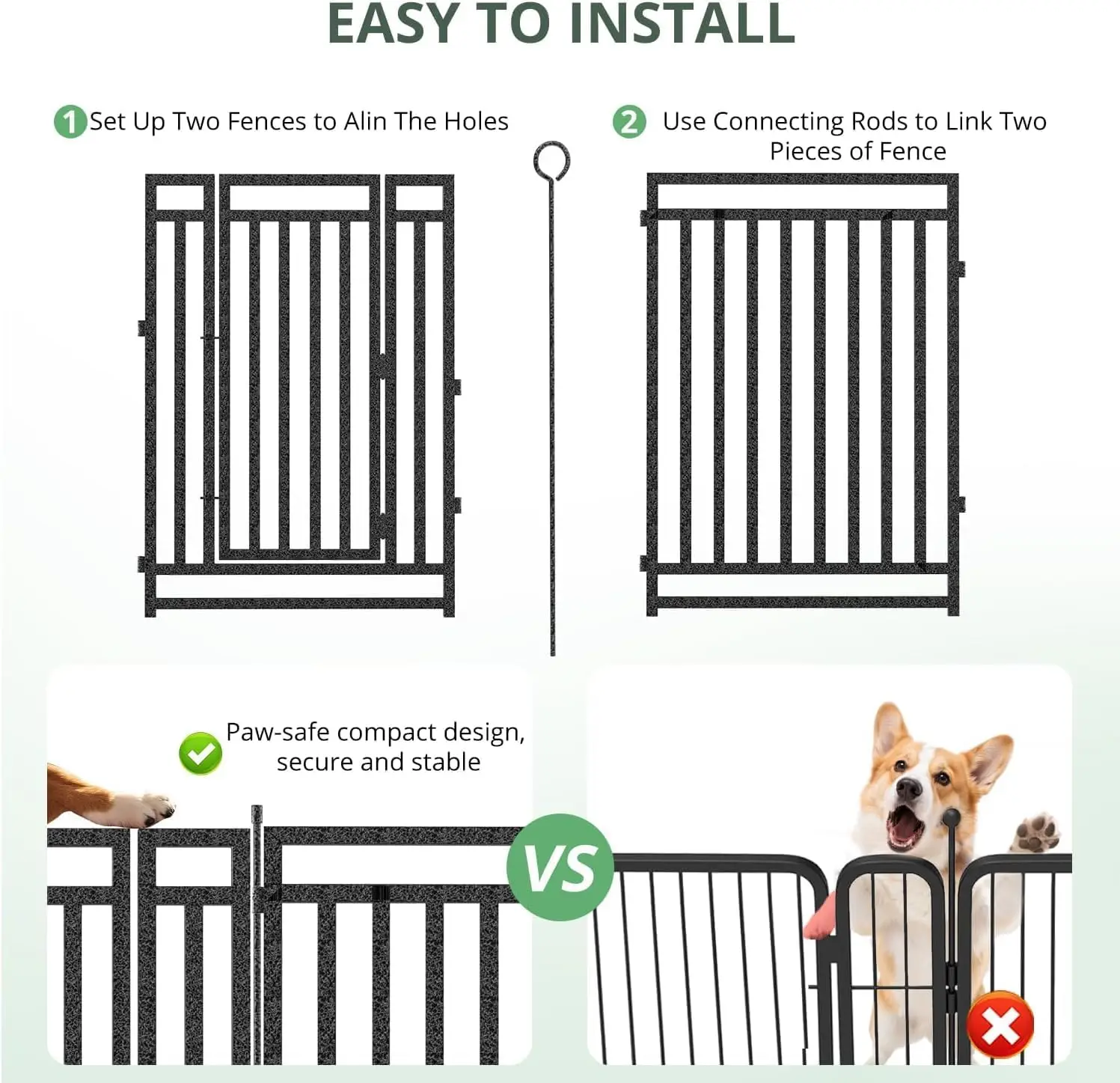 Dog Fence Outdoor Indoor, 47 I - Outdoor Camping Dog Fence recension och pris