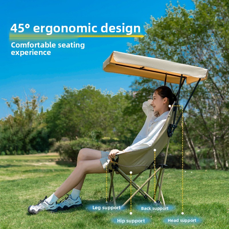 Foldable High Back Moon Chair  - Outdoor Camping Umbrella recension och pris