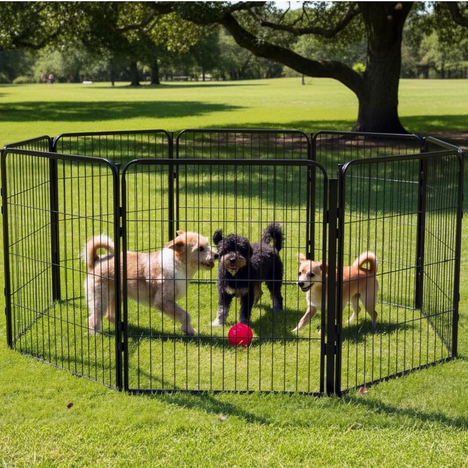32'' 8 Panels Heavy Duty Dog P - Outdoor Camping Dog Fence recension och pris