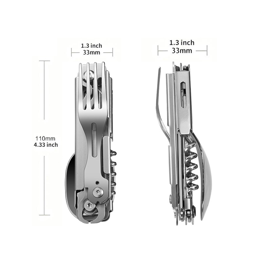 1 pc 6 in 1 Multifunctional Cu - Outdoor Camping Meals recension och pris