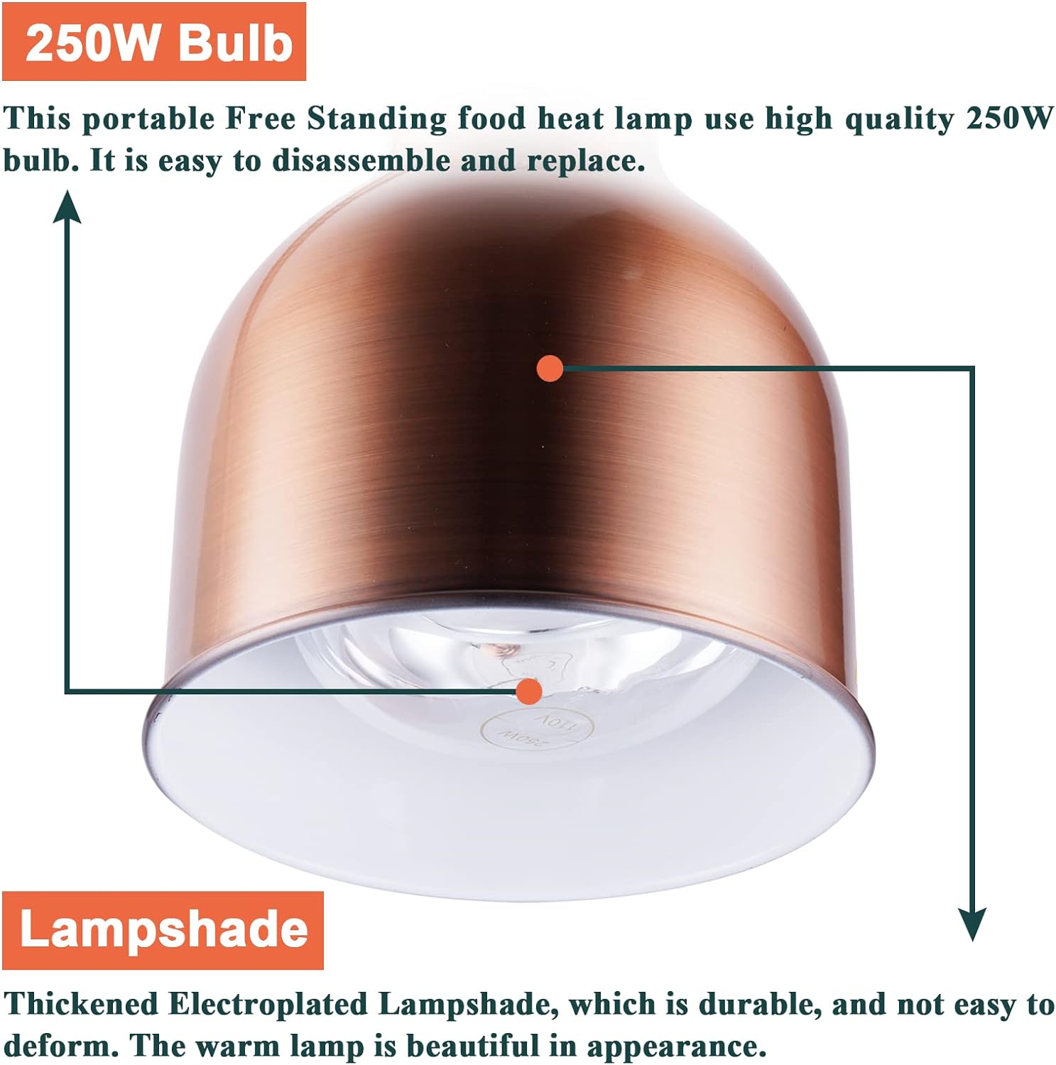 Silver Single Head Food Warmer - Headlamp recension och pris