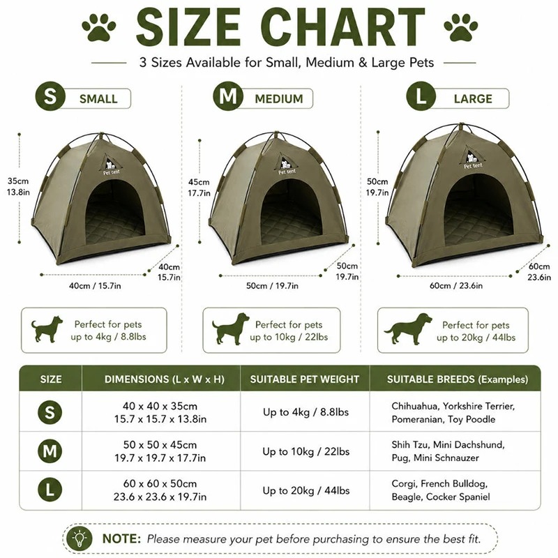 Foldable Cat House Pet Tent Fo - Outdoor Camping Dog Fence recension och pris