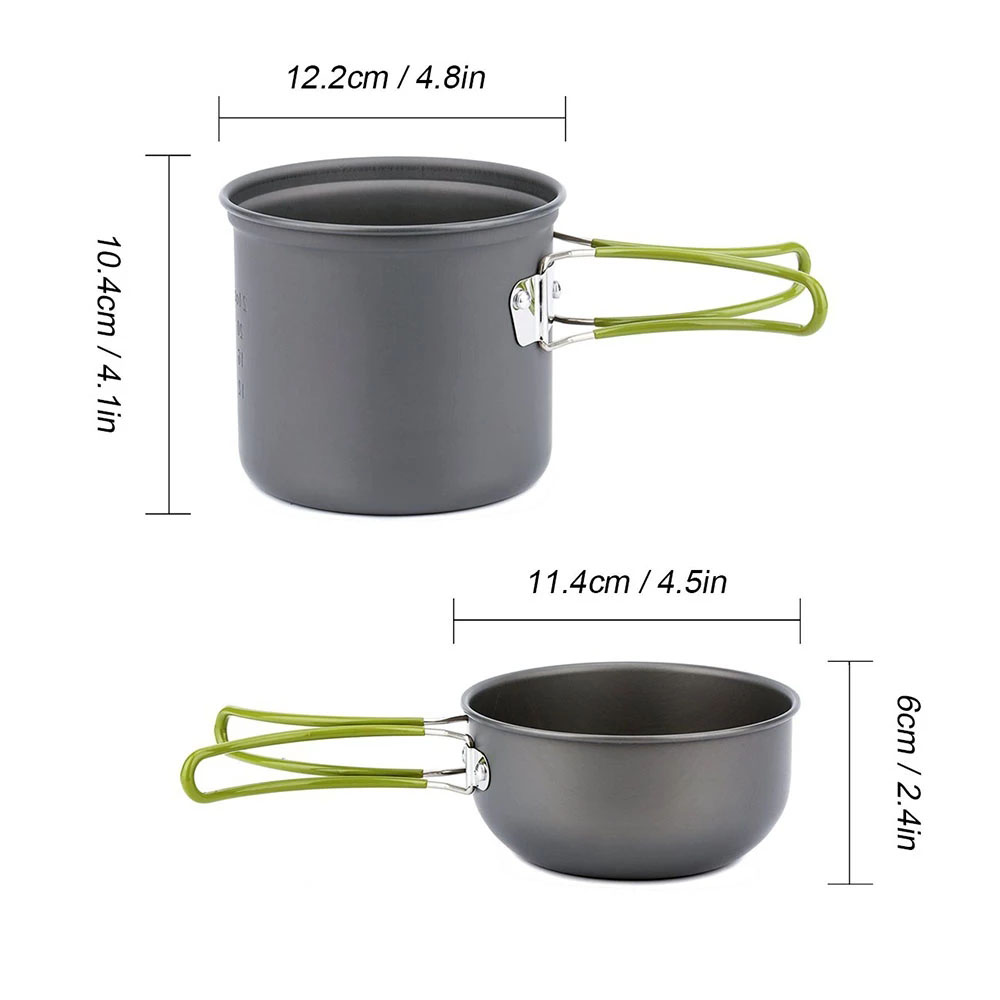 Camping Cookware Kit with Stov - Outdoor Camping Dining Set recension och pris