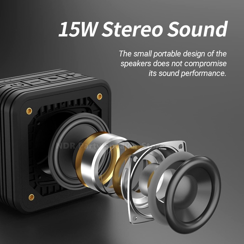 M10 15W Speaker BT 5.0 Portabl - Outdoor Camping Videos recension och pris