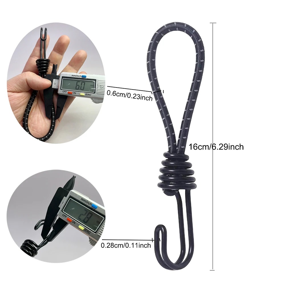 5/10Pcs Tent Elastic Rope Cord - Outdoor Camping Tarp recension och pris